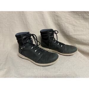 Helly Hansen Waterproof Leather Hiking Boots Womens 8.5 EU 40 Gray Outdoor Ankle